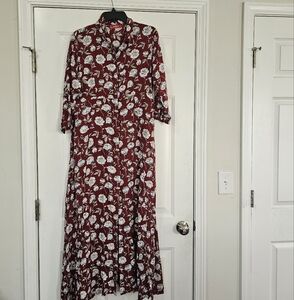 Ba/a Dress Maxi Red Dress With Pockets